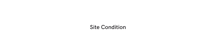Site Condition